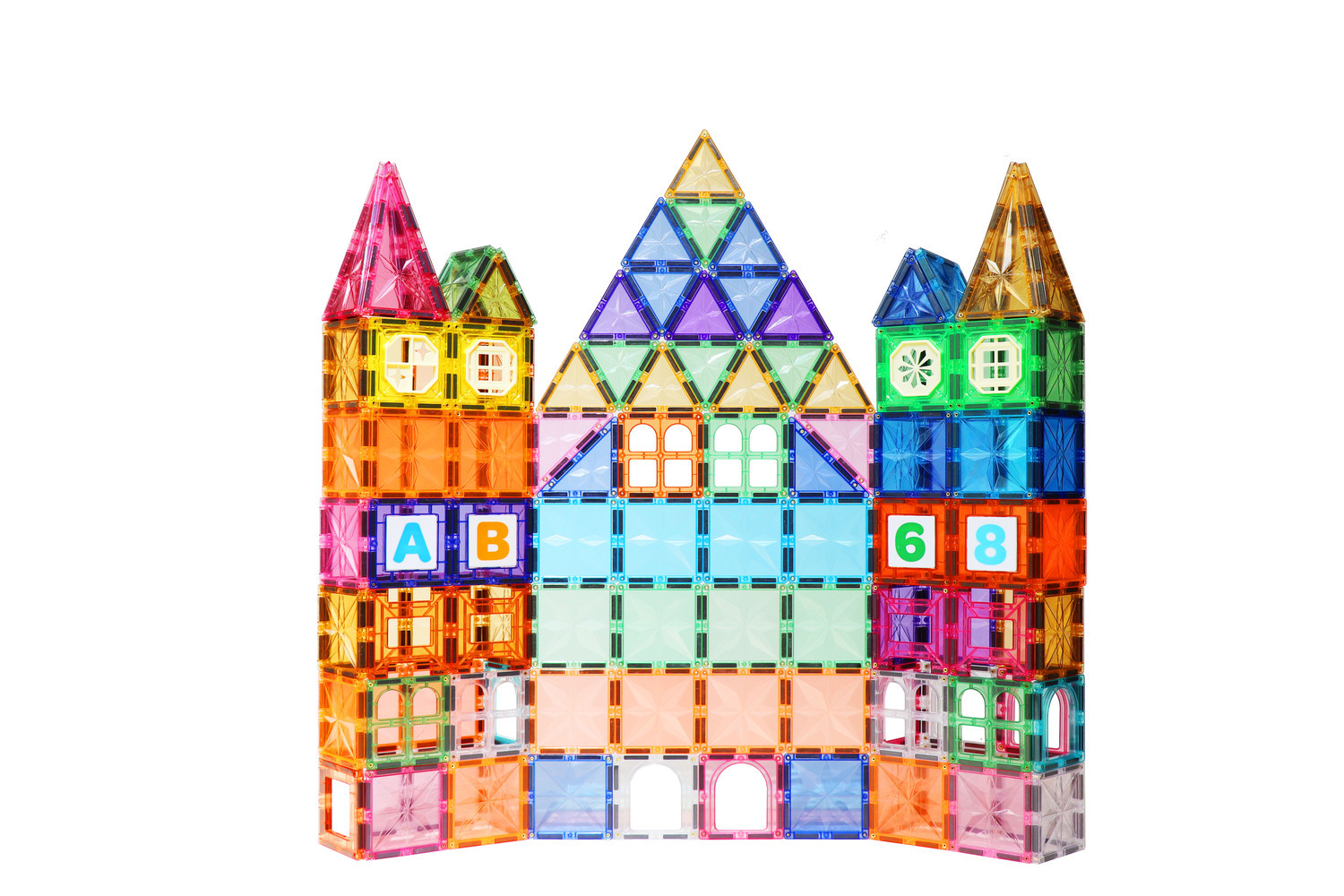 kotilux kids magnetic tiles 90pcs